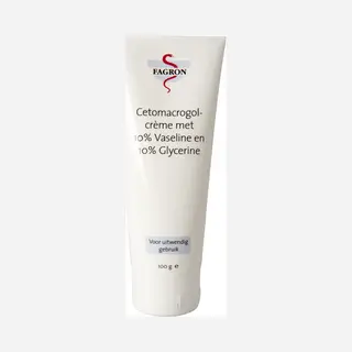 Fagron Cetomacrogol Crème 10% Vaseline & Glycerine - 100 Gr