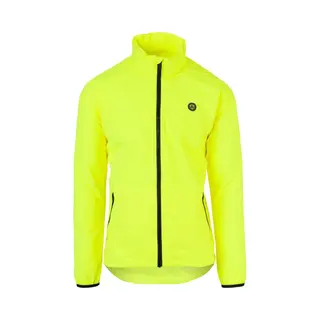 Agu Go Regenjas Essential - Regenjas Dames & Heren - Ademende En Waterdichte Regenjas - Fietsjack - Geel - L