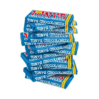 Tony's Chocolonely Chocolade Reep Puur 70% 15 X 180 Gram Chocola