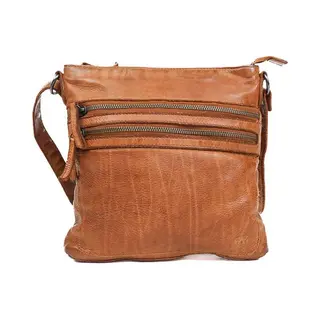 Beardesign Bear Design Luna Leren Schoudertas - Cognac