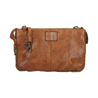 Bear Rock, Vrouwen, Handtas, Kleine Crossbodytas / Schoudertas Dames - Leer - Uma - Cognac, Bruin