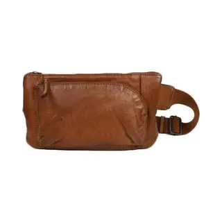 Bear Design, Unisex, Tas, Bella Leren Heuptas - Bumbag - Cognac, Bruin
