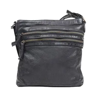 Beardesign Bear Design Luna Leren Schoudertas - Zwart