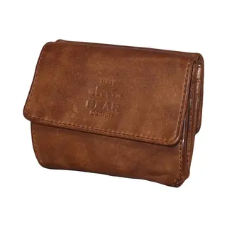 Bear Design Cow Lavato Wallet 14618 Cognac