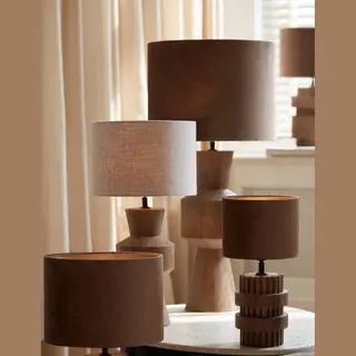 Light & Living - Lampenkap Lubis - Ø30x21cm - Bruin