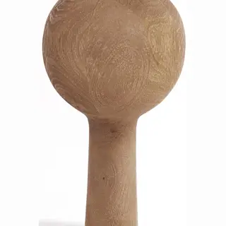 Light & Living Vloerlamp Festina Mangohout, 125cm - Naturel (excl. Kap)