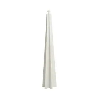 Light & Living Vloerlamp Kuala 124cm - Mat Wit (excl. Kap)