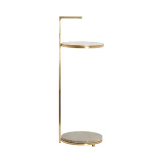 Light & Living Bijzettafel Leda - Brons - Ø26x76cm -