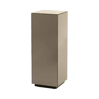 Daxton Zuil Bruin Glas 30x30x80 Cm Rechthoekige Sokkel - Light & Living