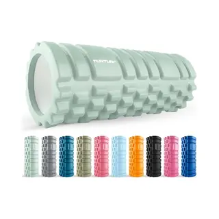 Tunturi Yoga Grid Foam Roller - Massage Roller - Foamroller - Fitness Roller - Mint - 33cm - Incl. Gratis Fitness App