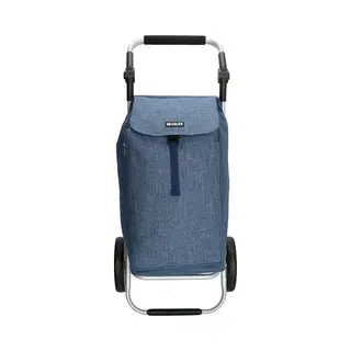 Beagles Alberic Boodschappen Trolley - Koelvak - Boodschappen Kar - Shopping Cart - Sterke Kwaliteit - Blauw