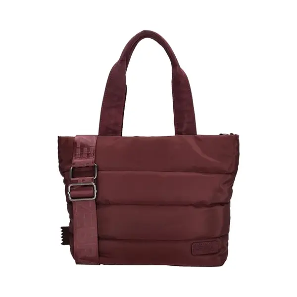 Zebra Trends Elske Handtas - Shopper - Schoudertas - Crossbodytas - Puffy - Gewatteerd - Dames Tas - Bordeaux Rood thumbnail