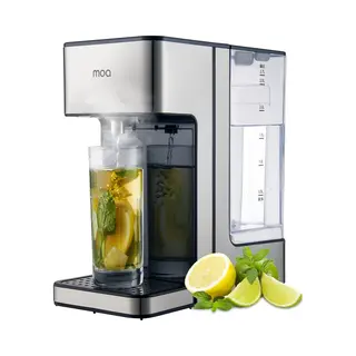 Moa Heetwaterdispenser 2, 7L Met Temperatuurregeling - Bpa En Pfas Vrij - 45-100°C - Heetwatertap - Melkfunctie - Instant Waterkoker - Rvs - Zilver