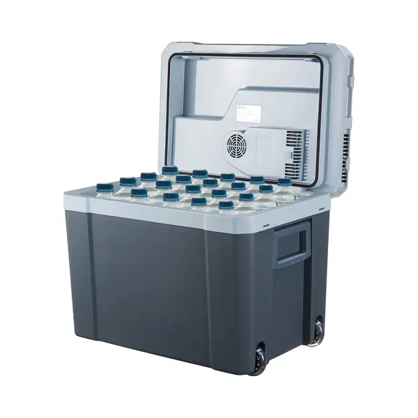 Moa Koelbox Elektrisch 12v 230 Volt - 40L - Frigobox - Camping Koelkast - Auto En Camping - Grijs thumbnail