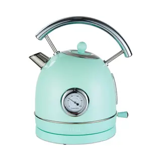 Moa Waterkoker Retro - Bpa Vrij - 1, 8 Liter - Elektrische Waterkoker - Anti Calcium Filter - Bpa-vrij - Rvs - 2200W - Pastel Groen