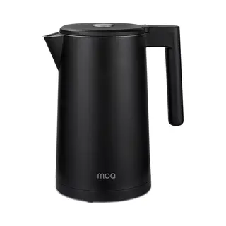 Moa Waterkoker Met Temperatuurregeling - 1, 7 Liter - Pfas En Bpa Vrij - Dubbelwandig - Warmhoudfunctie - Elektrische Waterkoker - 2200W - Zwart