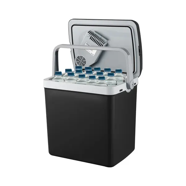 Moa Koelbox Elektrisch 12v 230 Volt - 32L - Frigobox - Camping Koelkast - Auto En Camping - Zwart thumbnail