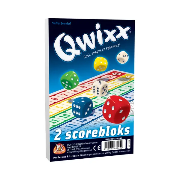 White Goblin Games Qwixx Bloks (extra scorebloks) thumbnail