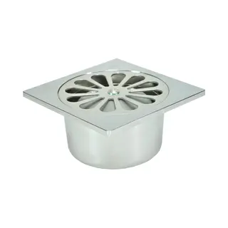 Wiesbaden Chroom Abs Doucheput 10x10 Onder 40 Mm