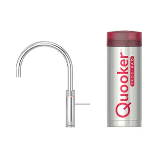 Quooker Fusion Round Met PRO3 Boiler 3-in-1 Kokend Water Kraan Chroom