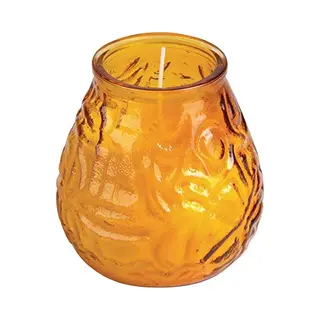 Bolsius Lowboy Kaarsen Amber - Brandtijd, 75-uur - Ø10x(H)10, 5cm ( 12 Stuks )