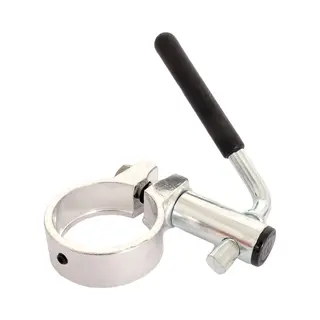 Fietszadelpenklem - 34.9 Mm - Met Draaihevel En Bout - Zilver