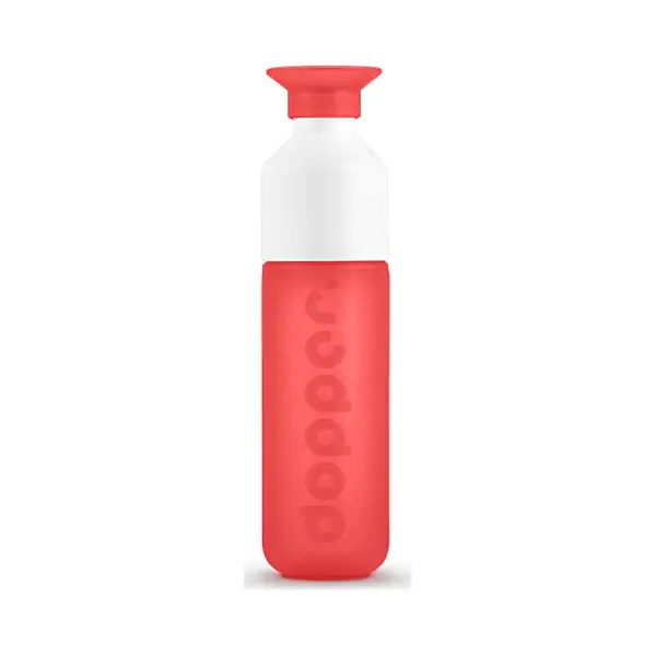 Dopper Original Drinking Bottle Coral Splash 450ml - Bpa-free Bottle, Leak-proof, Reusable, Slim, Lightweight - Water Bottle For Sports, Fitness, thumbnail