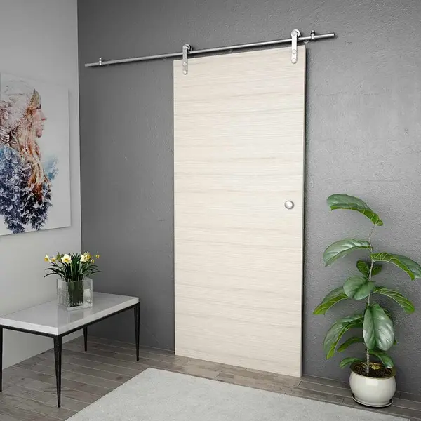 Vidaxl - Sliding Door Hardware Kit 183 Cm Stainless Steel Silver thumbnail