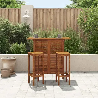 Bar Table 110x50x105 Cm Solid Acacia Wood Vidaxl