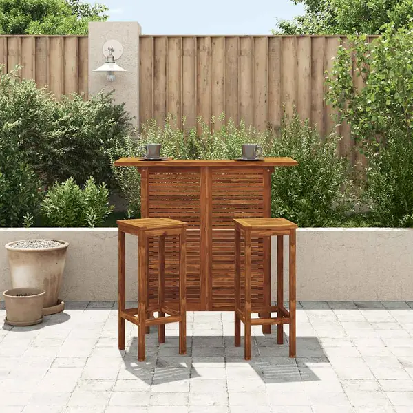 Bar Table 110x50x105 Cm Solid Acacia Wood Vidaxl thumbnail