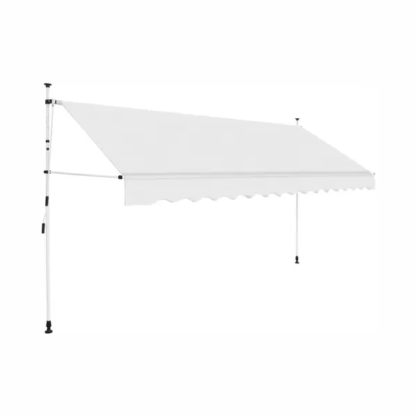 VidaXL Luifel Handmatig Uittrekbaar 400 Cm Crème thumbnail