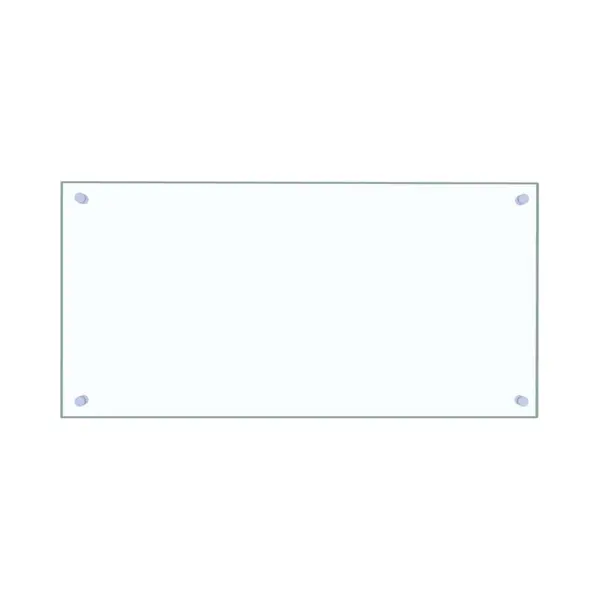 Kitchen Backsplash Transparent 80 X 40 Cm Tempered Glass Vidaxl thumbnail