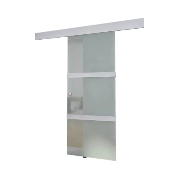 VidaXL Schuifdeur 178 Cm Glas En Aluminium Zilverkleurig thumbnail