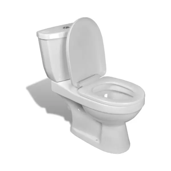 Toilet With Cistern White Vidaxl thumbnail