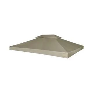 VidaXL Vervangend Tentdoek Prieel 310 G/m² 3x4 M Beige