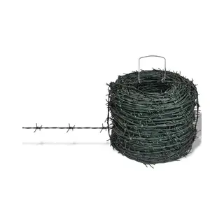 VidaXL - Prikkeldraad - Op - Rol - 100 - M - Groen