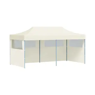 VidaXL Partytent Pop-up Inklapbaar 3x6 M Crème
