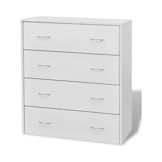 VidaXL Dressoir Met 4 Lades 60x30, 5x71 Cm Wit