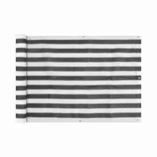 VidaXL - Balkonscherm - Hdpe - 75x400 - Cm - Antraciet - En - Wit