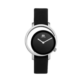 Danish Design Pico IV13Q1271 - Polshorloge - Unieke Niet-gecentreerde Wijzerplaat - Microfiber Band