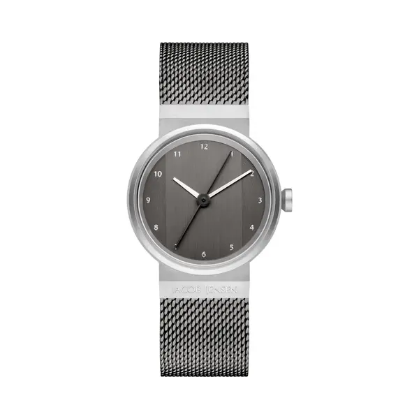 Jacob Jensen 792 - Dames Horloge - 29 Mm - Grijs Roestvrij Staal thumbnail