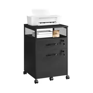 O'Daddy® Ladekast - Archiefkast - Compact En Veilig - Ladenkast - Nachtkast - 44x42x69 Cm - Ladenkastje - Open Rek - Mobiel En Robuust - Ladekast