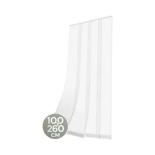 O'Daddy® Vliegengordijn Lamellenhor - 100x260 Cm - Deurgordijn - Hordeur - Aanpasbaar Ontwerp - Glasvezel - Deurhor Wit