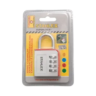 Stahlex Hangslot Met Cijfercode Aluminium 70 Mm - 4 Cijferige Combinatie