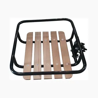 Benson Stalen Fietsvoordrager - Houten Steun - 24-28 Inch - Zwart - Inclusief Montagemateriaal