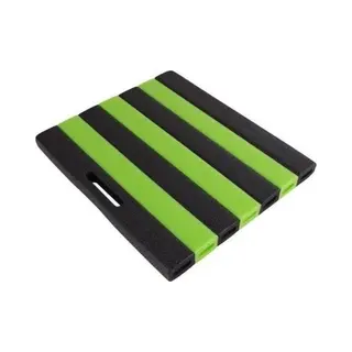 Benson Comfortabele Kniemat - 30 X 35 Cm - Groen/zwart - Ideaal Voor Tuinieren En Klussen