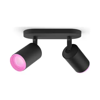 Philips by Signify Philips Hue White and Color ambiance Fugato 2-lichts spotbalk