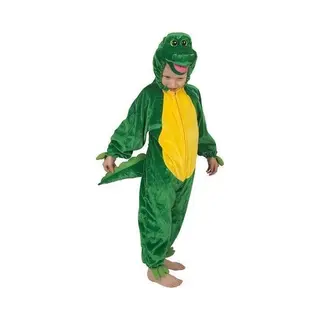 Faram Party Carnaval Verkleed Kostuum Dierenpak Krokodil Kostuum - Groen - Voor Kinderen 128