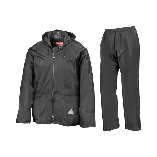 Result - Regenpak - Unisex - Maat Xxl - Zwart thumbnail