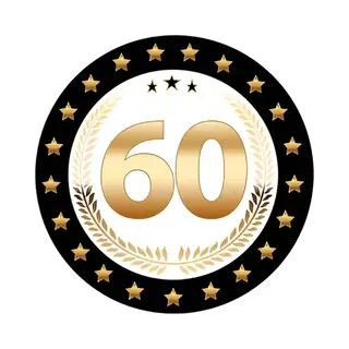 Bellatio Decorations Bierviltjes 60 - 25x Stuks - Zwart/goud - Luxe - Verjaardag/jubilea - Feestartikelen